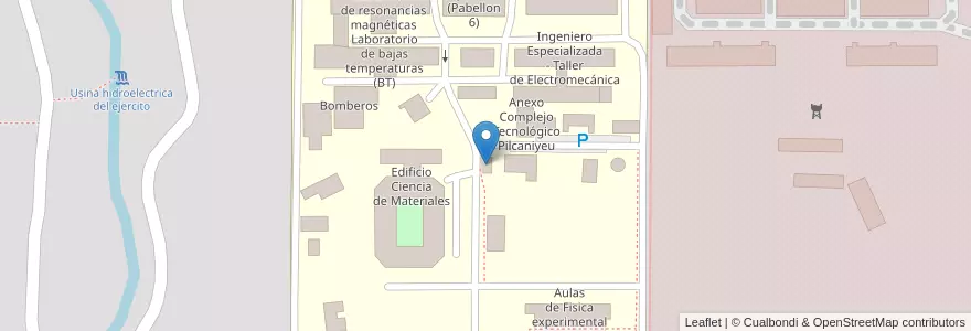 Mapa de ubicacion de Gendarmería en Arjantin, Şili, Río Negro, Departamento Bariloche, Municipio De San Carlos De Bariloche, San Carlos De Bariloche.