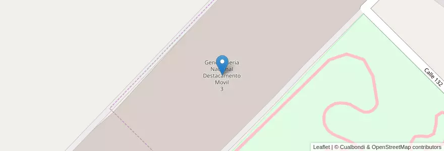 Mapa de ubicacion de Gendarmeria Nacional Destacamento Movil 3 en Arjantin, Córdoba, Departamento Colón, Pedanía Cañas.