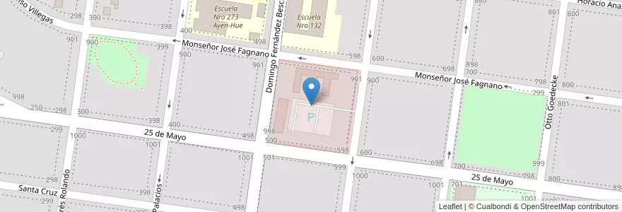 Mapa de ubicacion de Gendarmería Nacional: Escuadrón 34 en アルゼンチン, チリ, リオネグロ州, Departamento Bariloche, Municipio De San Carlos De Bariloche, San Carlos De Bariloche.