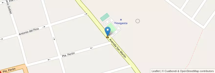 Mapa de ubicacion de Gendarmería Nacional - Escuadrón Nº 23 en Arjantin, Catamarca, Departamento Tinogasta, Municipio De Tinogasta, Tinogasta.
