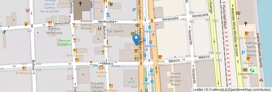 Mapa de ubicacion de Gendarmeria Nacional Escuela Superior, Montserrat en آرژانتین, Ciudad Autónoma De Buenos Aires, Comuna 1, Buenos Aires.