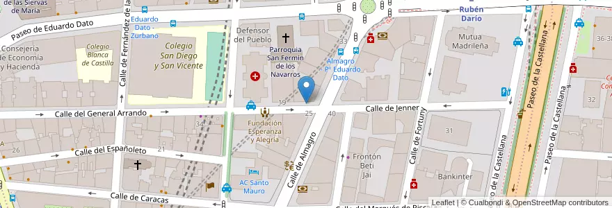 Mapa de ubicacion de GENERAL ARRANDO, CALLE, DEL,23 en إسبانيا, منطقة مدريد, منطقة مدريد, Área Metropolitana De Madrid Y Corredor Del Henares, مدريد.