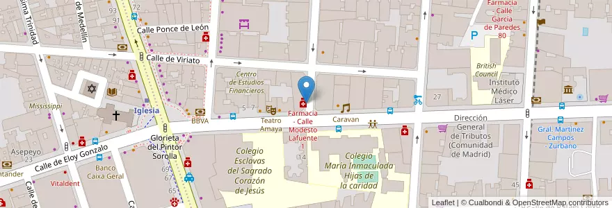 Mapa de ubicacion de GENERAL MARTINEZ CAMPOS, PASEO, DEL,13 en إسبانيا, منطقة مدريد, منطقة مدريد, Área Metropolitana De Madrid Y Corredor Del Henares, مدريد.