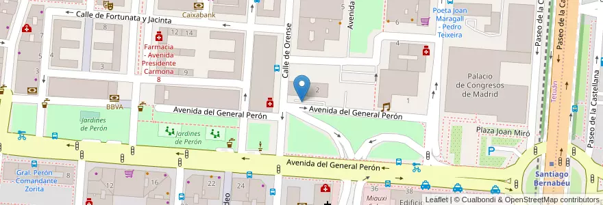 Mapa de ubicacion de GENERAL PERON, AVENIDA, DEL,25 en Испания, Мадрид, Мадрид, Área Metropolitana De Madrid Y Corredor Del Henares, Мадрид.