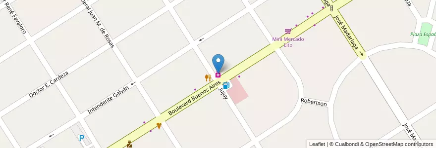 Mapa de ubicacion de Genis en Arjantin, Buenos Aires, Partido De Esteban Echeverría, Luis Guillón.