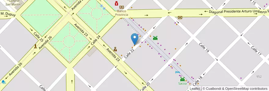 Mapa de ubicacion de George Rabbit en Argentinië, Buenos Aires, Partido De General Alvarado, Miramar.