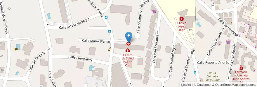 Mapa de ubicacion de Gerencia SERMAS en إسبانيا, منطقة مدريد, منطقة مدريد, Área Metropolitana De Madrid Y Corredor Del Henares, مدريد.