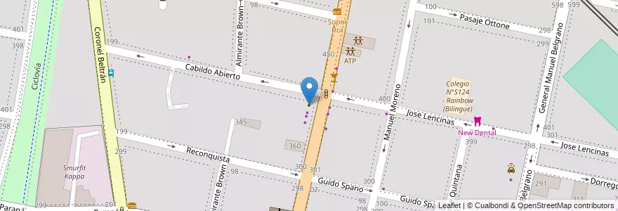 Mapa de ubicacion de Geriatrico La casa de mis abuelos en Argentinien, Chile, Mendoza, Godoy Cruz, Departamento Godoy Cruz, Distrito Ciudad De Godoy Cruz.