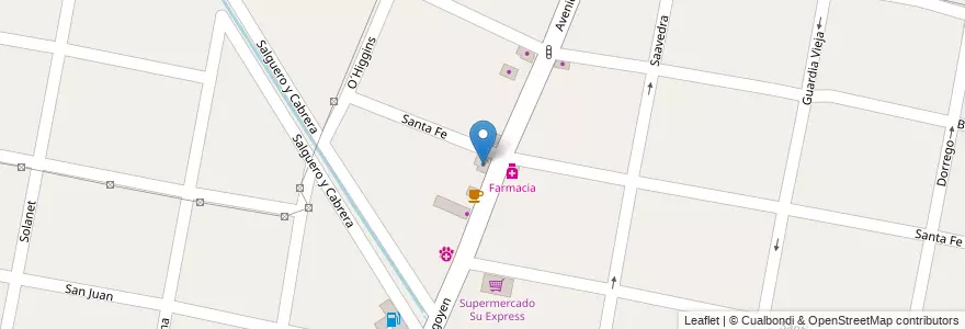 Mapa de ubicacion de Gestoria Automotor en アルゼンチン, ブエノスアイレス州, Partido De Merlo, Merlo.