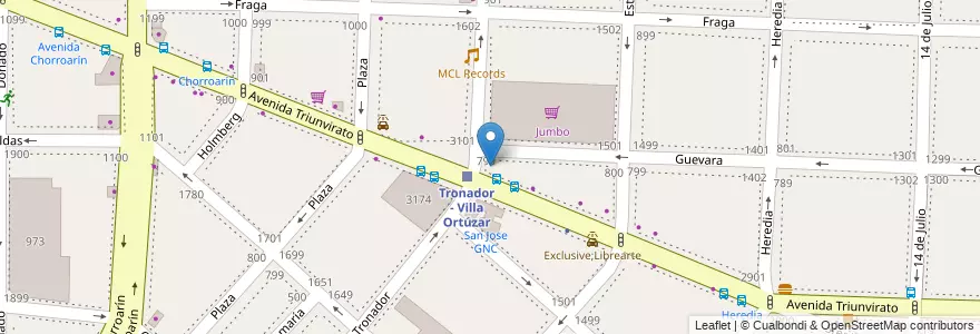 Mapa de ubicacion de Gian D, Villa Ortuzar en الأرجنتين, Ciudad Autónoma De Buenos Aires, Buenos Aires, Comuna 15.
