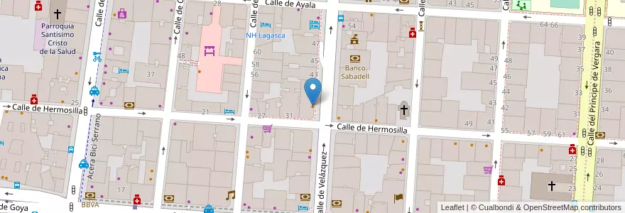 Mapa de ubicacion de Giangrossi en إسبانيا, منطقة مدريد, منطقة مدريد, Área Metropolitana De Madrid Y Corredor Del Henares, مدريد.