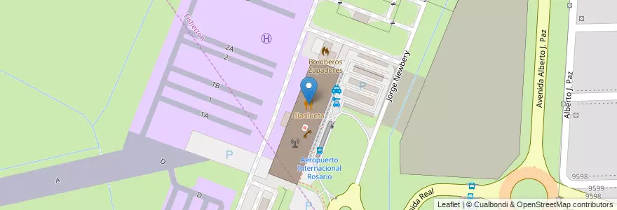 Mapa de ubicacion de Gianlucca en الأرجنتين, سانتا في, Departamento Rosario, Municipio De Funes.