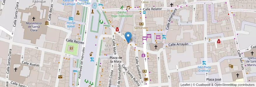 Mapa de ubicacion de Gibi Tapas en 스페인, Andalucía, Sevilla, 세비야.