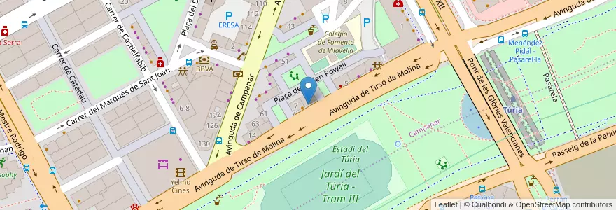 Mapa de ubicacion de Gig@form en Spanien, Valencianische Gemeinschaft, Valencia, Comarca De València, Valencia.
