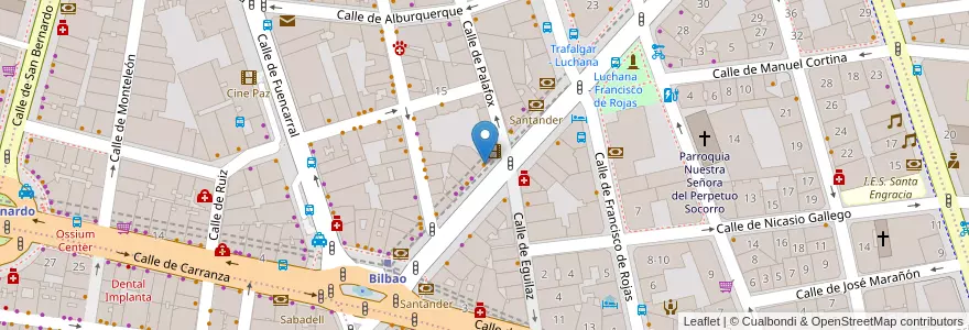 Mapa de ubicacion de Gigi en إسبانيا, منطقة مدريد, منطقة مدريد, Área Metropolitana De Madrid Y Corredor Del Henares, مدريد.