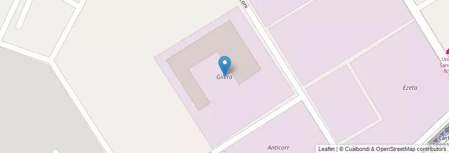 Mapa de ubicacion de Gilera en アルゼンチン, ブエノスアイレス州, Partido De Ezeiza, Carlos Spegazzini.