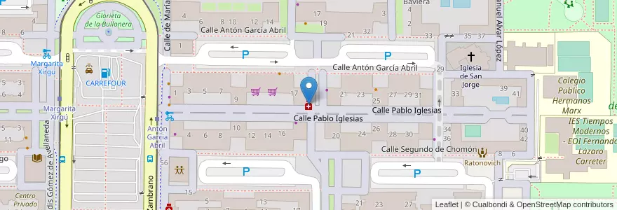 Mapa de ubicacion de Gimeno Pardo, José Jaime en Spanje, Aragón, Zaragoza, Zaragoza, Zaragoza.
