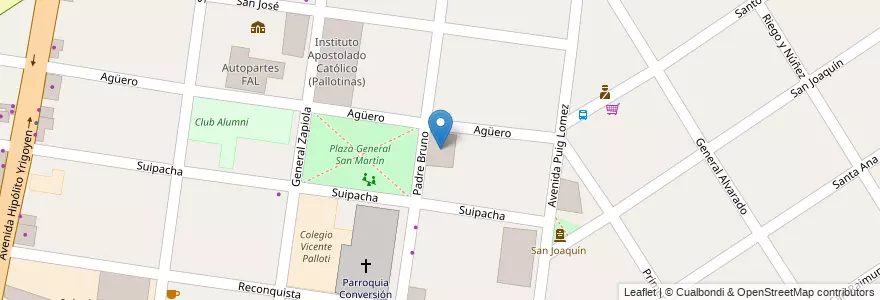 Mapa de ubicacion de Gimnasio Escolar IAC en Аргентина, Буэнос-Айрес, Partido De Lomas De Zamora, Turdera.