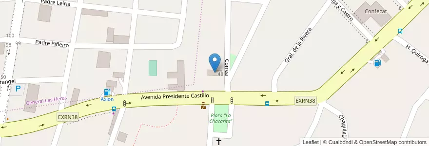 Mapa de ubicacion de Gimnasio La Chacarita en Arjantin, Catamarca, Departamento Capital, Municipio De San Fernando Del Valle De Catamarca, San Fernando Del Valle De Catamarca.