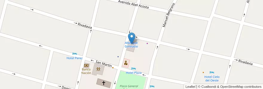Mapa de ubicacion de Gimnasio Municipal en 阿根廷, Catamarca, Departamento Santa María, Municipio De Santa María, Santa María.