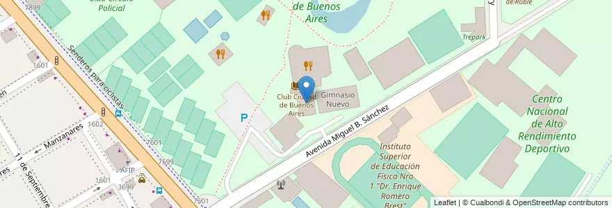 Mapa de ubicacion de Gimnasio viejo, Nuñez en 阿根廷, Ciudad Autónoma De Buenos Aires, 布宜诺斯艾利斯, Comuna 13.