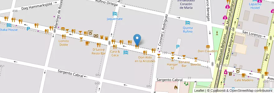Mapa de ubicacion de Gingger en Argentina, Cile, Mendoza, Departamento Capital, Ciudad De Mendoza, Sección 5ª Residencial Sur.