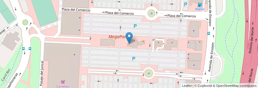 Mapa de ubicacion de Gino's en Spagna, Comunidad De Madrid, Comunidad De Madrid, Área Metropolitana De Madrid Y Corredor Del Henares, San Sebastián De Los Reyes.