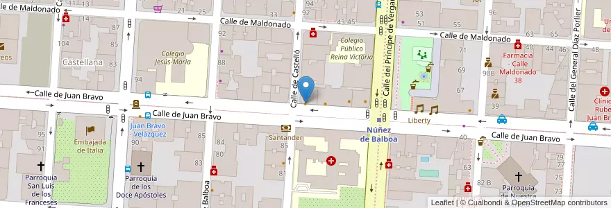 Mapa de ubicacion de Ginos en Испания, Мадрид, Мадрид, Área Metropolitana De Madrid Y Corredor Del Henares, Мадрид.