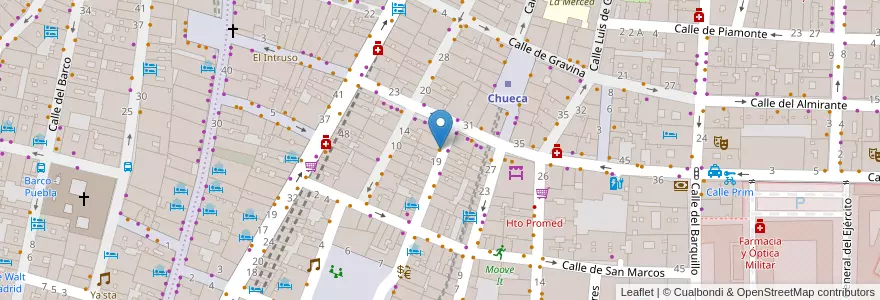 Mapa de ubicacion de GIOIA en Испания, Мадрид, Мадрид, Área Metropolitana De Madrid Y Corredor Del Henares, Мадрид.