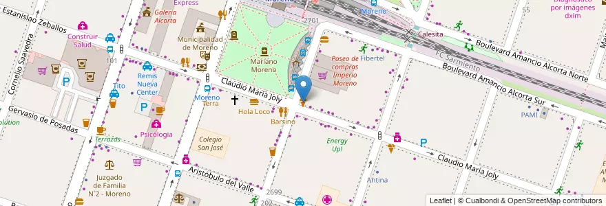 Mapa de ubicacion de Gioia en Аргентина, Буэнос-Айрес, Partido De Moreno, Moreno.