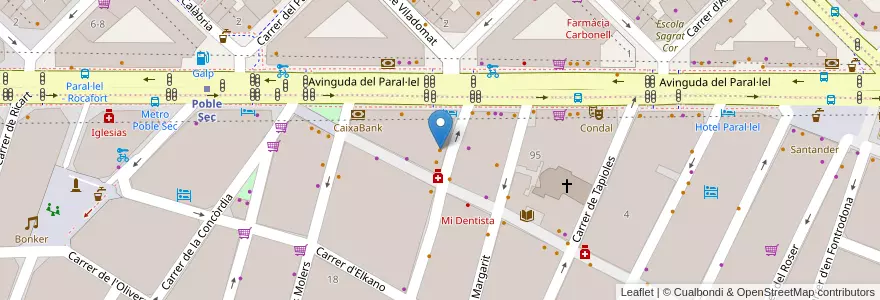 Mapa de ubicacion de Giraluna en Sepanyol, Catalunya, Barcelona, Barcelonès, Barcelona.