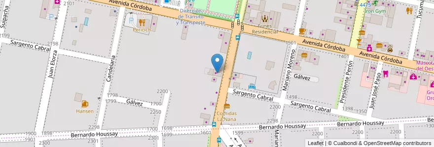 Mapa de ubicacion de Girasoles en Arjantin, Santa Fe, Departamento Rosario, Municipio De Funes, Funes.