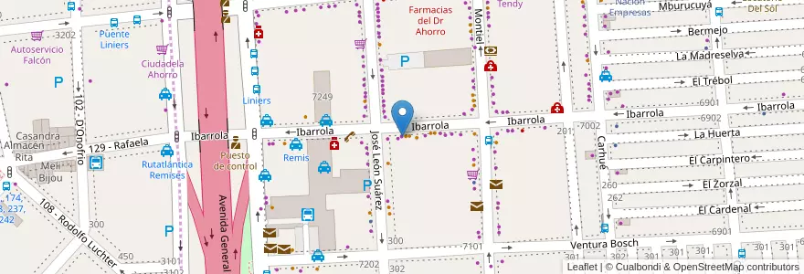 Mapa de ubicacion de Giros More en Argentinien, Ciudad Autónoma De Buenos Aires, Comuna 9, Buenos Aires.