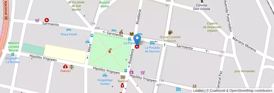 Mapa de ubicacion de Gistas en アルゼンチン, コルドバ州, Departamento Punilla, Pedanía Dolores, Municipio De Capilla Del Monte, Capilla Del Monte.