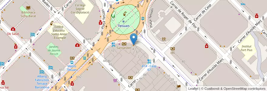 Mapa de ubicacion de Giulietta en 西班牙, Catalunya, Barcelona, Barcelonès, Barcelona.