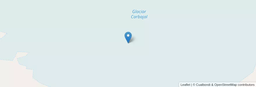 Mapa de ubicacion de Glaciar Carbajal en Аргентина, Ушуая (Департамент), Чили, Огненная Земля, Антарктида И Острова Южной Атлантики.
