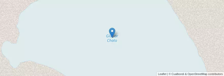 Mapa de ubicacion de Glaciar Chato en آرژانتین, Departamento Ushuaia, منطقه ماژلان و جنوبگان شیلی, شیلی, استان تیرا دل فوئگو.