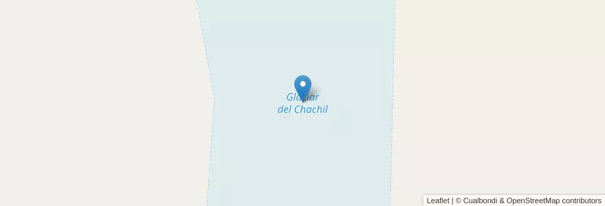 Mapa de ubicacion de Glaciar del Chachil en Argentine, Chili, Province De Neuquén, Departamento Picunches.