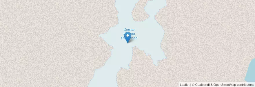 Mapa de ubicacion de Glaciar Laguna Encantada en الأرجنتين, Departamento Ushuaia, تشيلي, محافظة تييرا ديل فويغو.