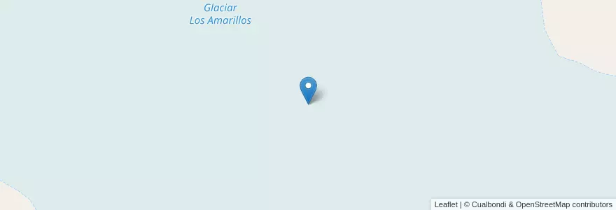 Mapa de ubicacion de Glaciar Los Amarillos en Argentinien, San Juan, Chile, Iglesia.