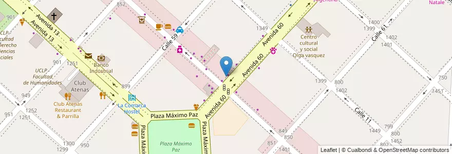 Mapa de ubicacion de Glasé, Casco Urbano en Argentina, Buenos Aires, Partido De La Plata, La Plata.