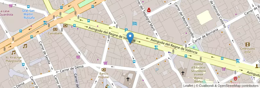 Mapa de ubicacion de Glasol en スペイン, バレンシア州, València / Valencia, Comarca De València, València.