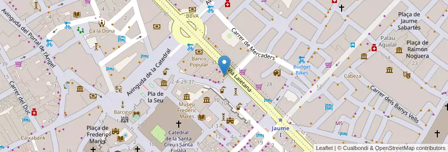 Mapa de ubicacion de Gloria en Sepanyol, Catalunya, Barcelona, Barcelonès, Barcelona.