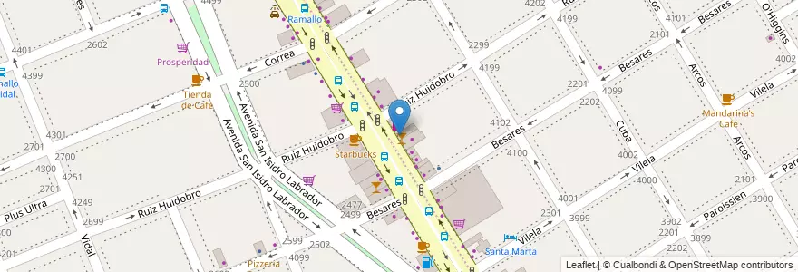 Mapa de ubicacion de Gloria, Nuñez en アルゼンチン, Ciudad Autónoma De Buenos Aires, ブエノスアイレス, Comuna 13.