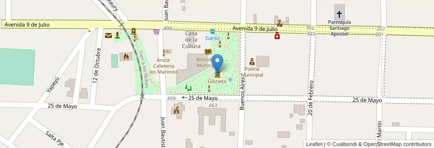Mapa de ubicacion de Glorieta en آرژانتین, Salta, Rosario De Lerma, Municipio De Campo Quijano.