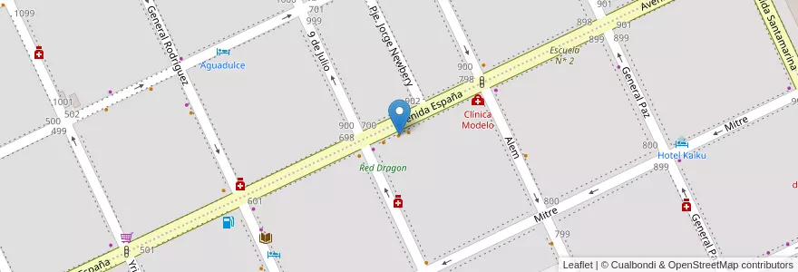 Mapa de ubicacion de GLOW Bar & Disco en 阿根廷, 布宜诺斯艾利斯省, Partido De Tandil, Tandil.