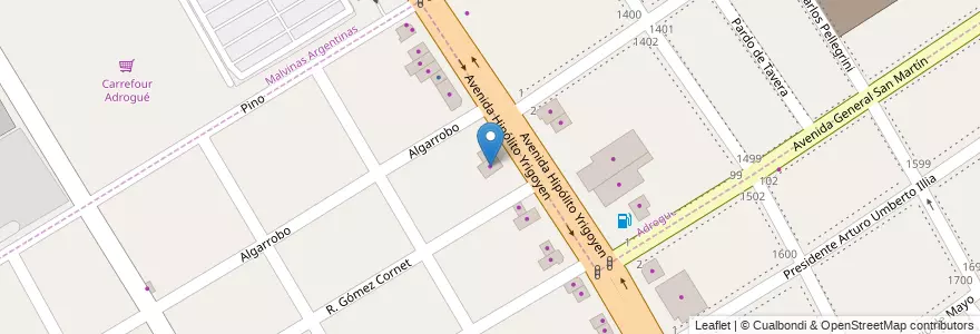 Mapa de ubicacion de GNC Gemar en الأرجنتين, بوينس آيرس, Partido De Almirante Brown.