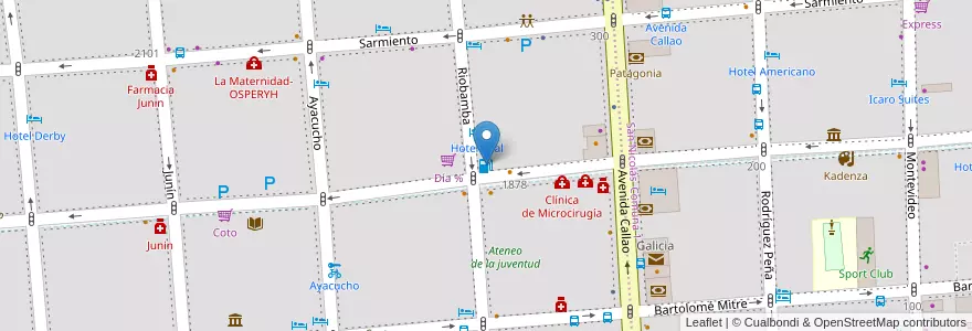 Mapa de ubicacion de GNC Nucleo, Balvanera en アルゼンチン, Ciudad Autónoma De Buenos Aires, Comuna 3, ブエノスアイレス.