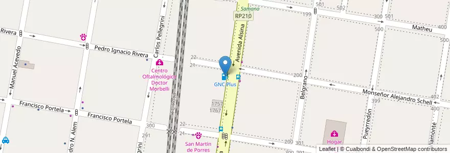 Mapa de ubicacion de GNC Plus en Arjantin, Buenos Aires, Partido De Lomas De Zamora, Lomas De Zamora.