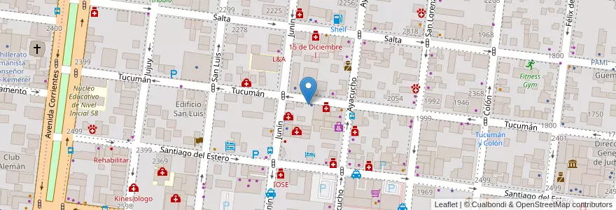 Mapa de ubicacion de GO! English en Аргентина, Misiones, Departamento Capital, Municipio De Posadas, Posadas.